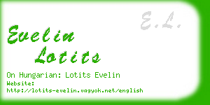 evelin lotits business card